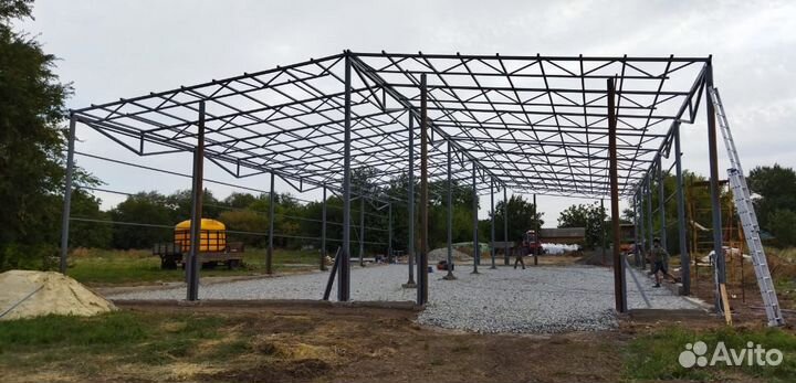 Быстровозводимые ангары прямостенный новый