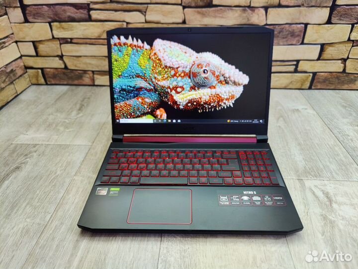 Игровой ноут Acer Nitro/ Ryzen 5/ GeForce 1650 4gb