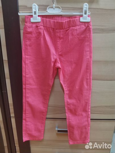 Джинсы, джеггинсы для девочки 110