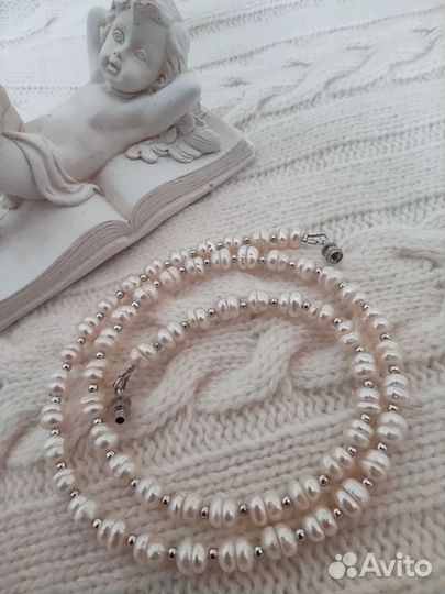 Жемчужное ожерелье натуральное