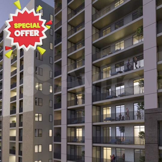 2-к. квартира, 56 м² (Грузия)