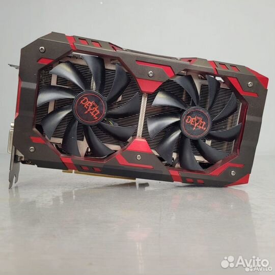 Видеокарта powercolor radeon RX 580 RED devil gold