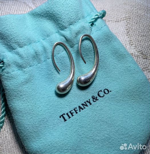 Серебряные серьги Tiffany&Co