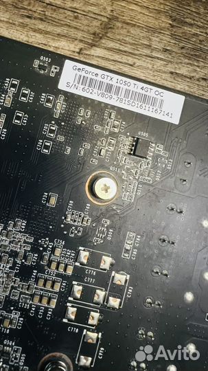Видеокарта gtx 1050 ti 4gb MSI