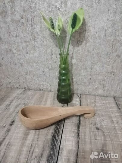 Деревянная большая ложка поварёшка, ковш, черпак