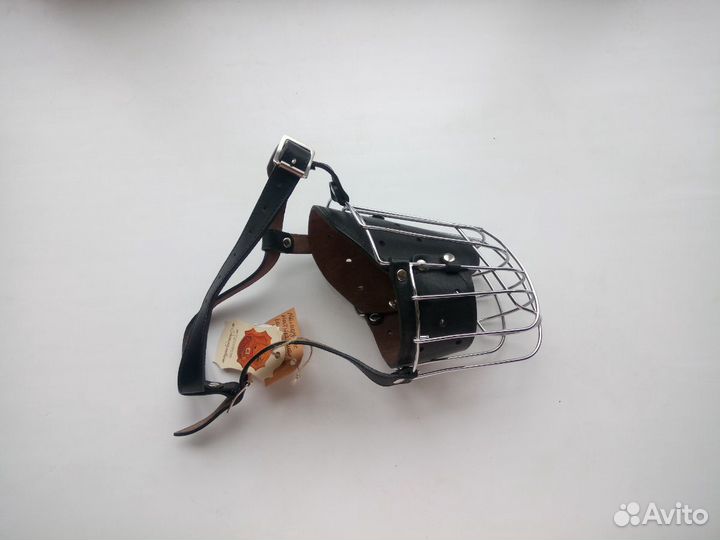 Намордник с кожаной вставкой