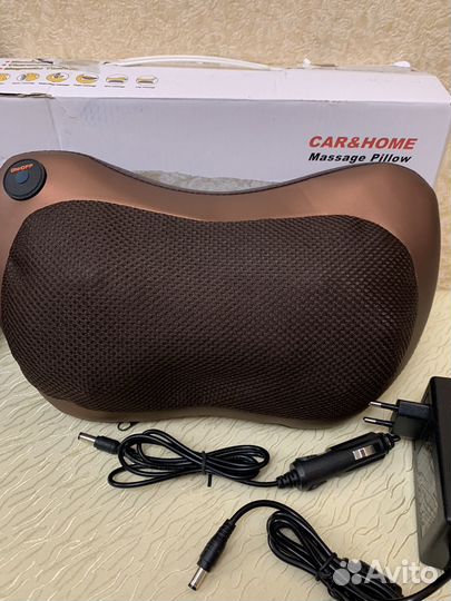 Подушка массажная с подогревом для шеи и спины