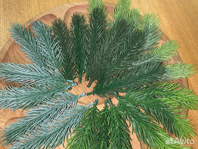 Еловые веточки искусственные 11см