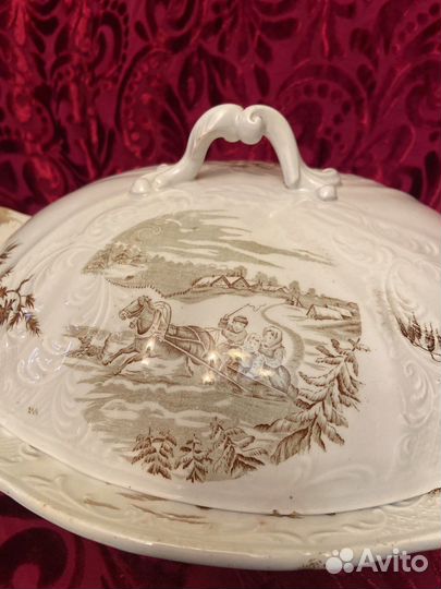 Супница-терина. Антикварная.Гарднер в Москве