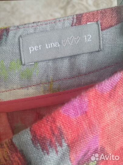 Юбка лён-хлопок 46 размер