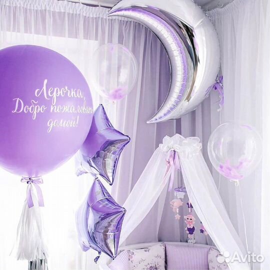 Шары на выписку для девочки