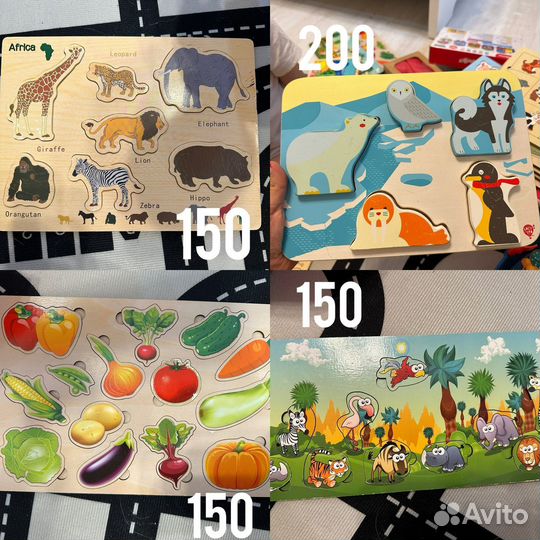 Развивающие игрушки пакетом или отдельно от 1 года