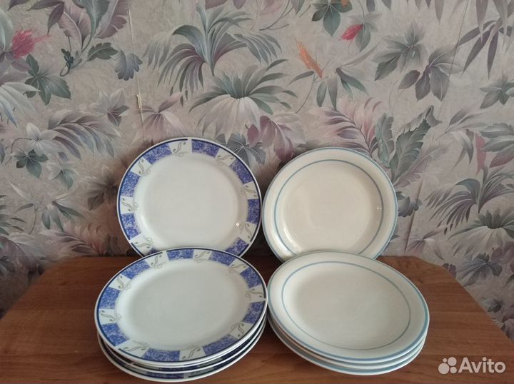 Тарелки разные много