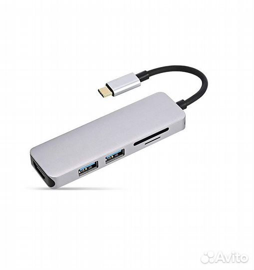 Адаптер переходник хаб, USB-C, hdmi и USB 3.0