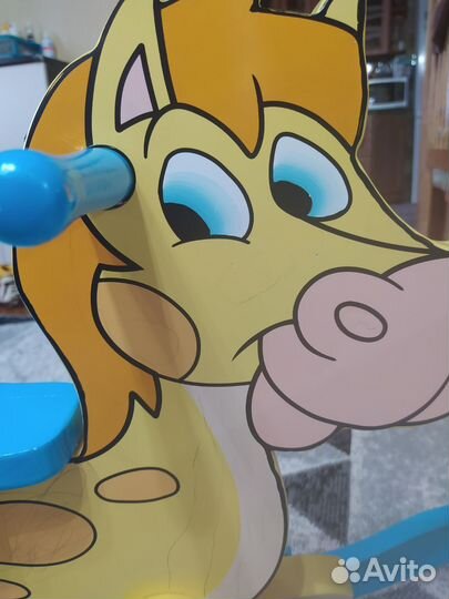 Лошадка качалка деревянная