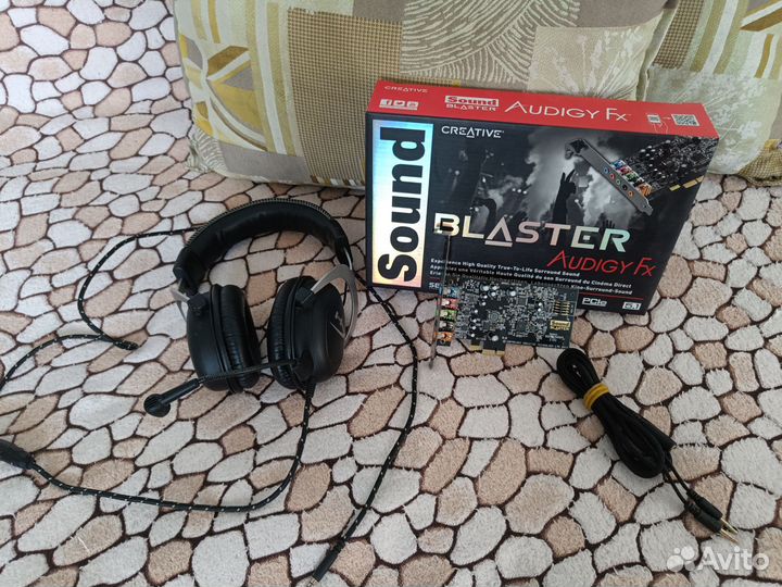 HyperX cloud 2 (II) + звуковая карта Creative