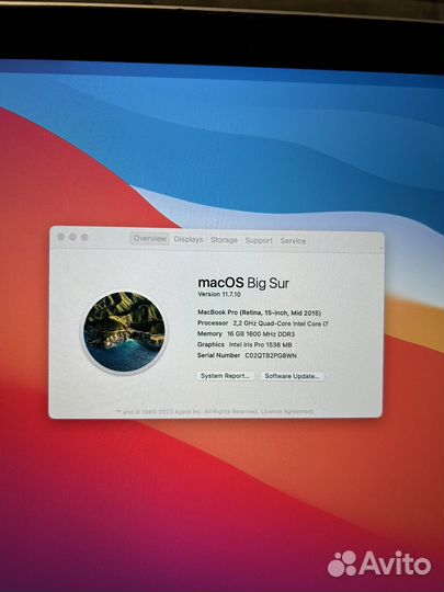 Apple MacBook Pro 15 mid 2015 16Gb/ 1Tb