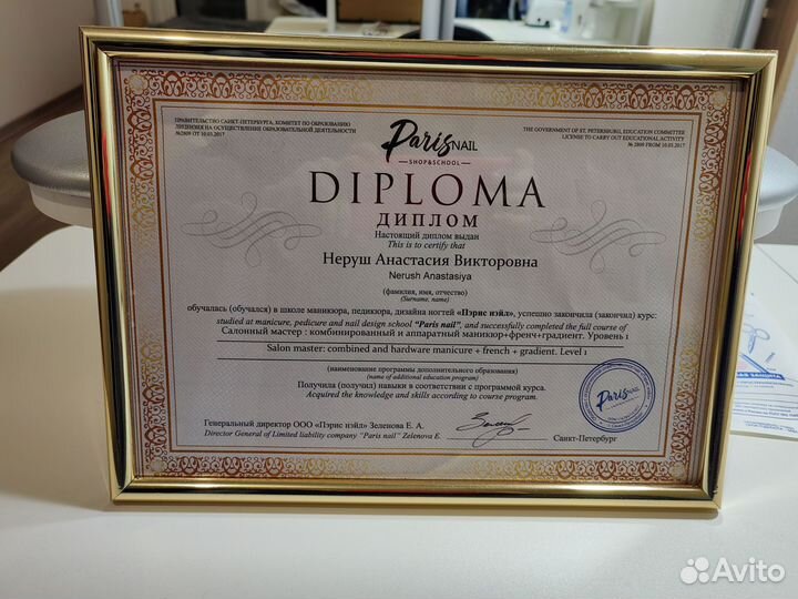 Модель на маникюр