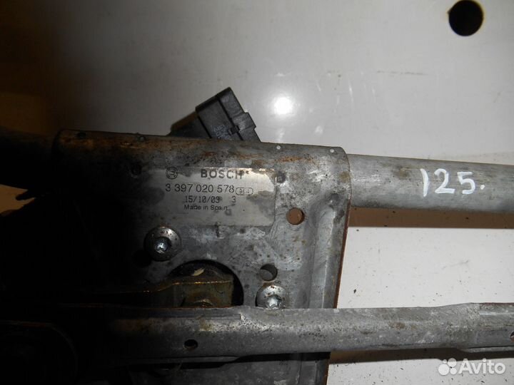 Трапеция моторчик дворников Peugeot 206