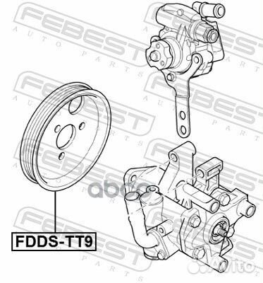 Шкив насоса гидроусилителя руля fddstt9 Febest