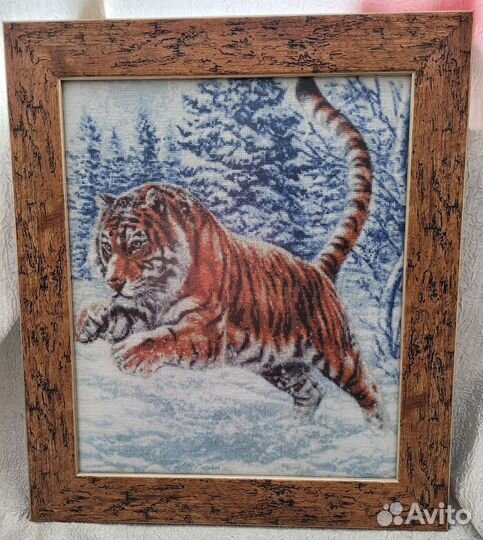 Картина вышитая крестом ручная работа