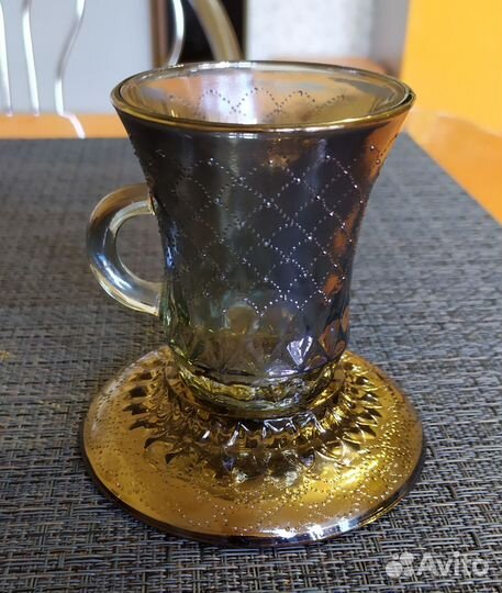 Кофейный сервиз,перламутровый. СССР