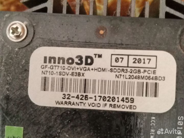 Видеокарта gt 710 1gb