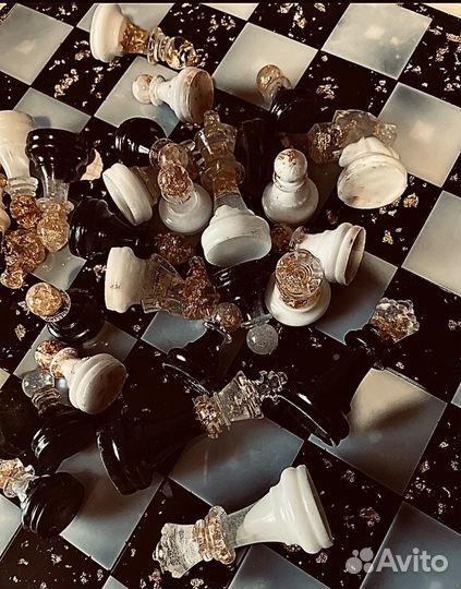 Шахматы из эпоксидной смолы