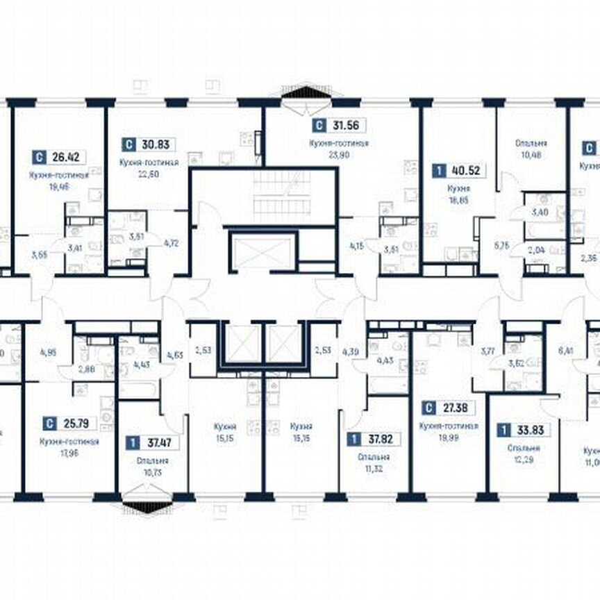 1-к. квартира, 33,8 м², 16/18 эт.