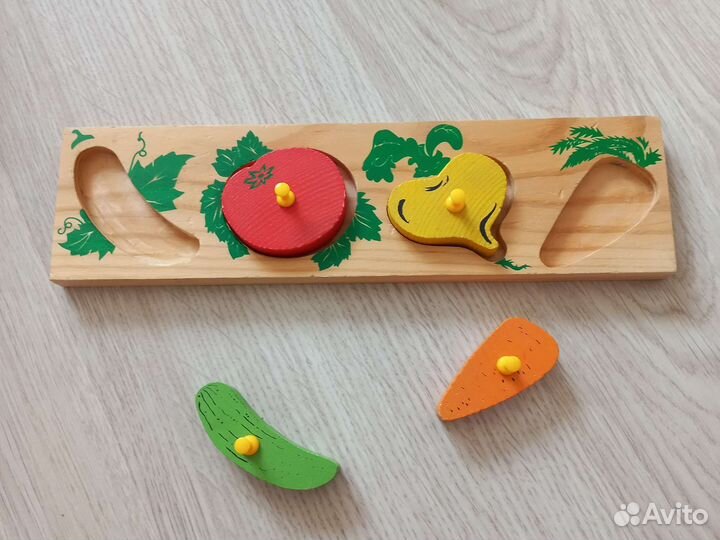 Развивающие деревянные игрушки монтессори
