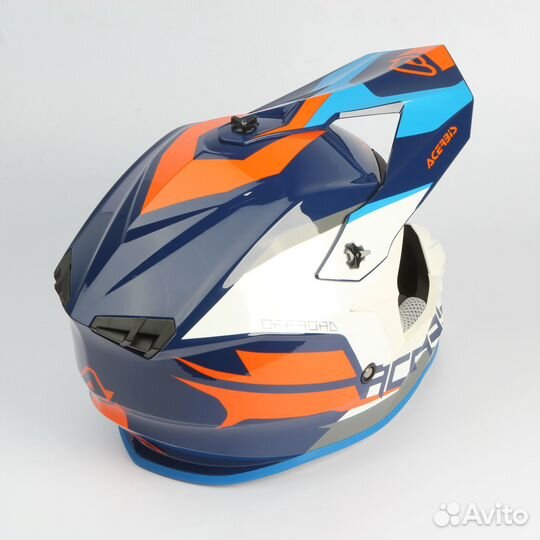 Шлем Acerbis Linear (Оранжевый/Белый, XXL)