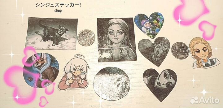 Стикеры по новелле 