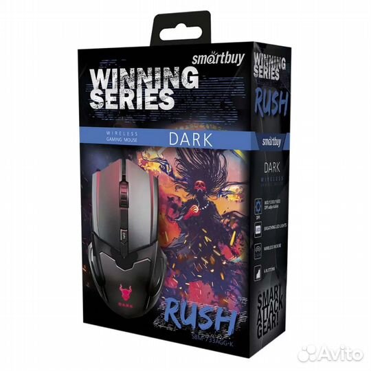 Мышь игровая беспроводная SmartBuy Rush Dark черн