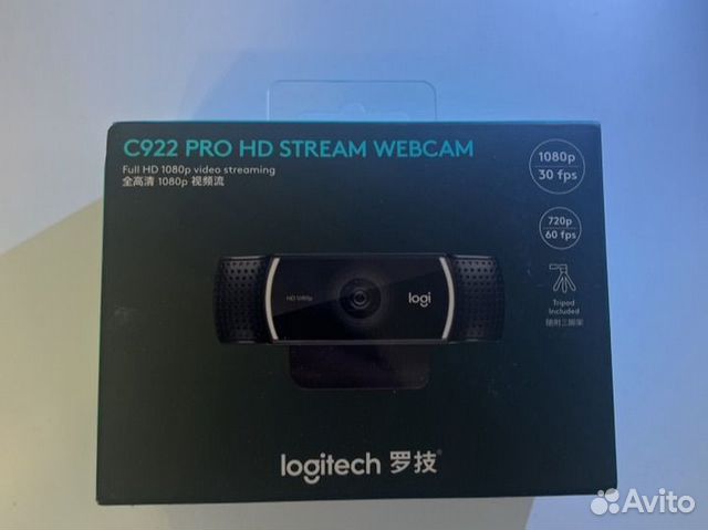 Веб-камера Logitech C922 Pro Stream, черный купить в Москве ...