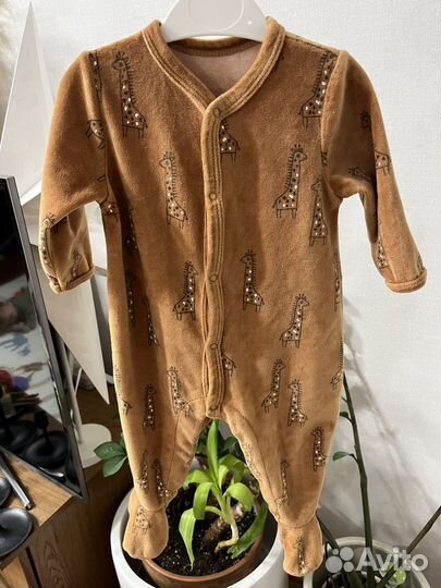 Пижама из велюра LaRedoute на 68 см