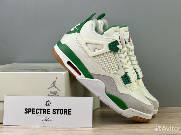 Кроссовки Nike SB Air Jordan 4 SP Pine Green