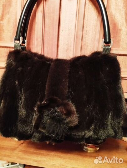 Сумка женская натуральный мех