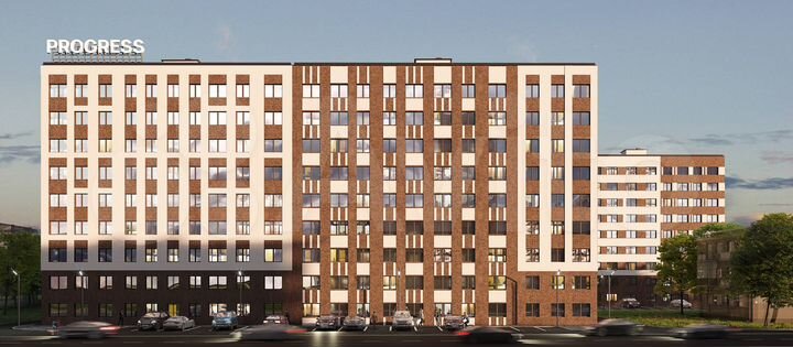 2-к. квартира, 52,4 м², 9/9 эт.