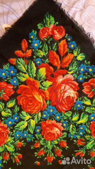 Павловопосадский платок шерсть