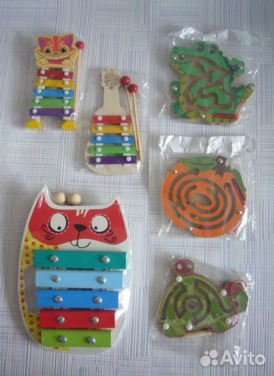 Новые деревянные игрушки малышам