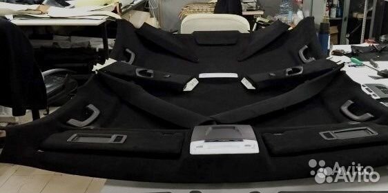 Черный потолок алькантара кожа с дефектом BMW F02