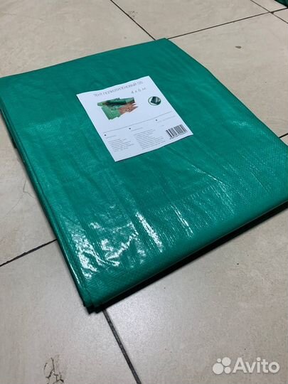 Тент Тарпаулин 4х6 120гр/м2 с люверсами