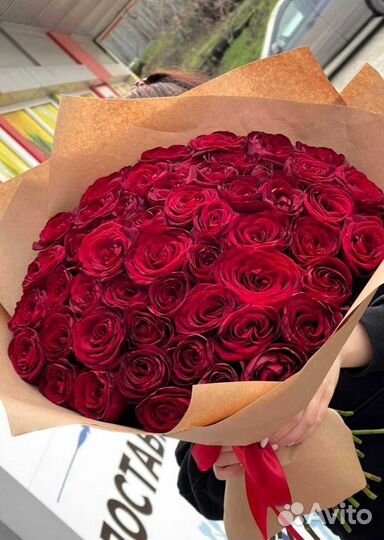 Букет роз. Розы 51 шт