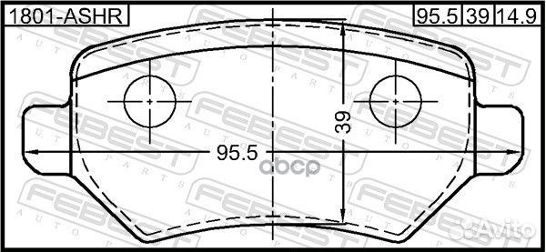 Колодки тормозные задние opel astra H 2004-2010