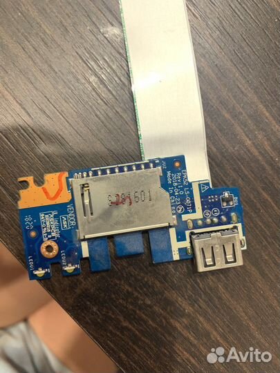 Плата USB, картридера HP 15-DA 15-DB