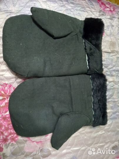 Рабочие натуральные рукавицы