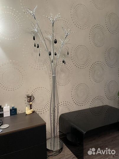 Торшер напольный, хрусталь