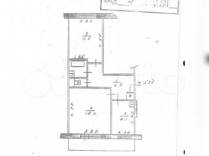 Аукцион: 2-к. квартира, 43,2 м², 4/5 эт.