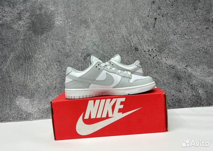 Кроссовки Nike SB Dunk Grey Люкс