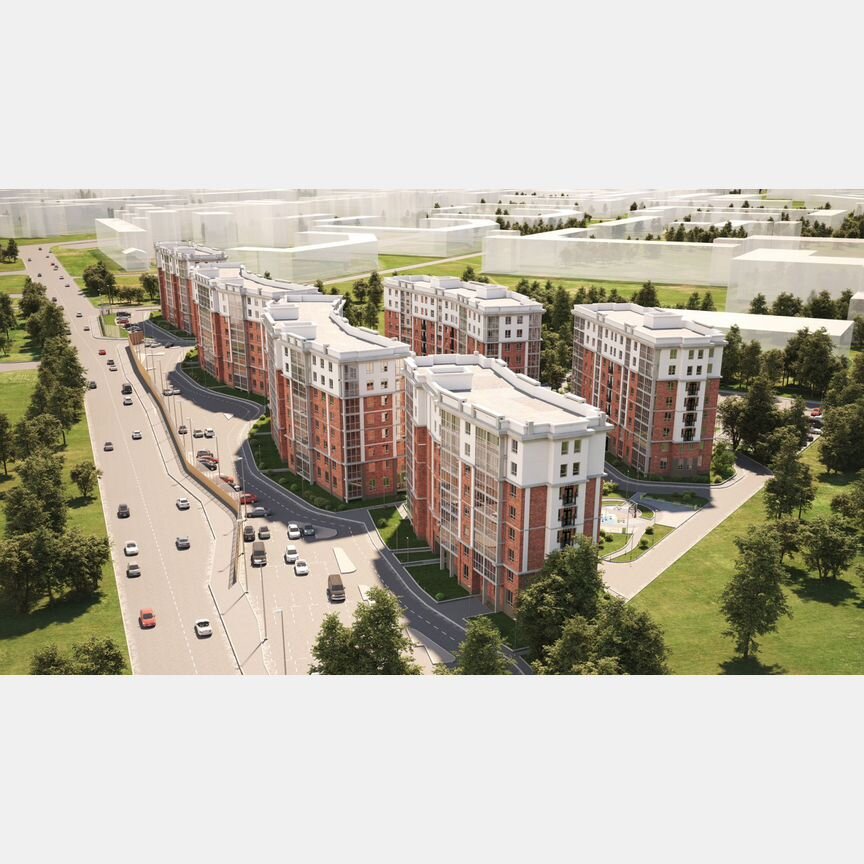 2-к. квартира, 51,5 м², 1/8 эт.